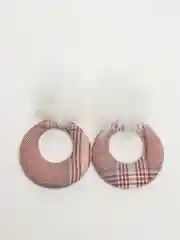 Серьги с меховыми шариками и кольцами Ionna