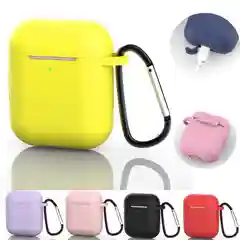 Силиконовый чехол для AirPods с карабином