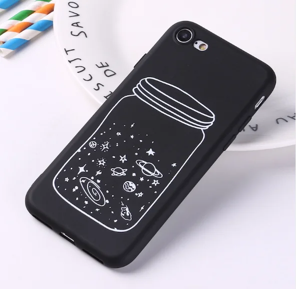 Черный силиконовый чехол для iPhone 5/5s/se, 6/6s, 7/8, 7+/8+, X/Xs