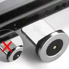 Красный кабель магнитный светящийся тype-с, для зарядки телефона