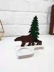 Зеленый подсвечник "Мишки"