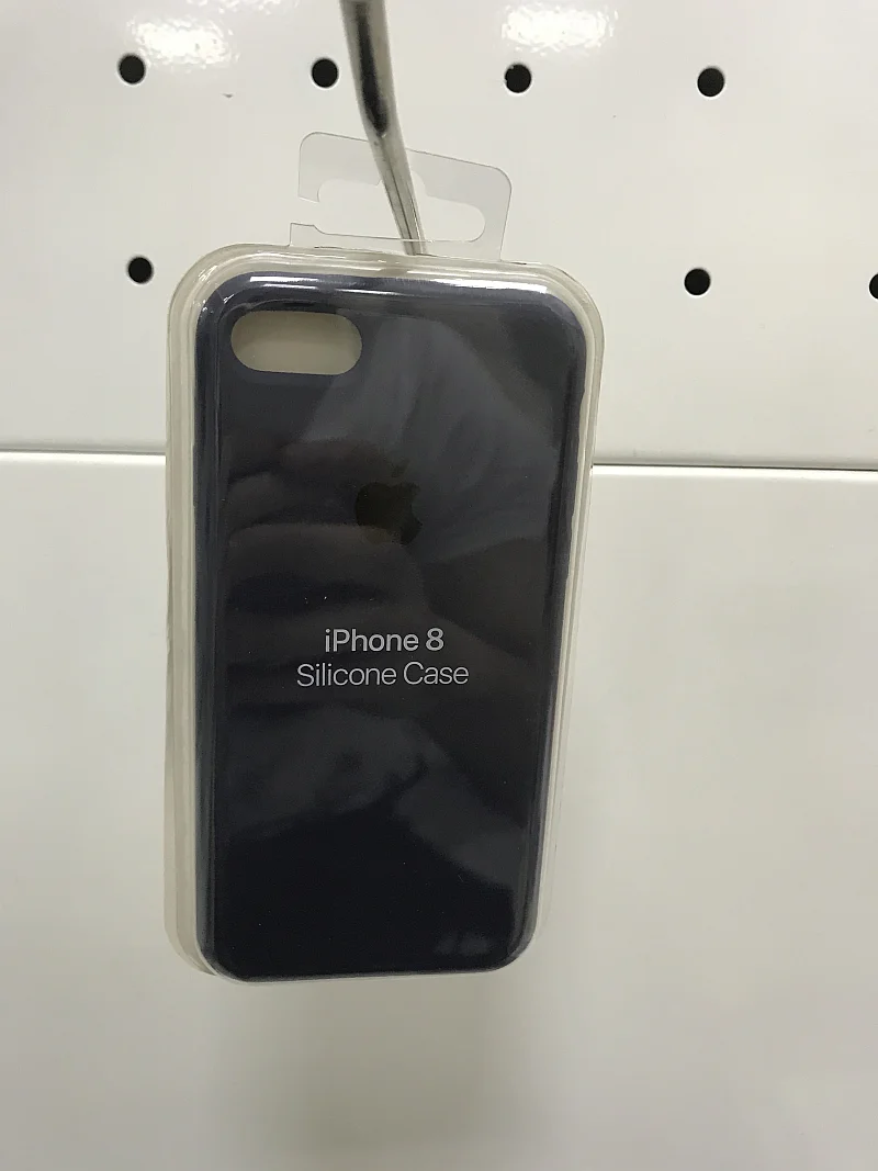 Черный силиконовый чехол iPhone 7/ 8
