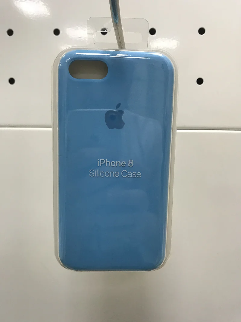Голубой силиконовый чехол iPhone 7/ 8