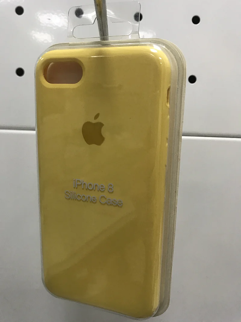 Золотой силиконовый чехол iPhone 7/ 8