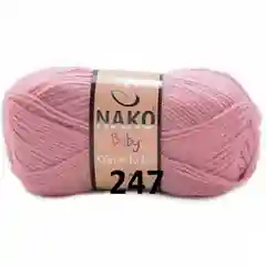 Коралловый меланж пряжа Nako super bebe