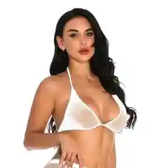Серебряный колготки и лифчик со стразами