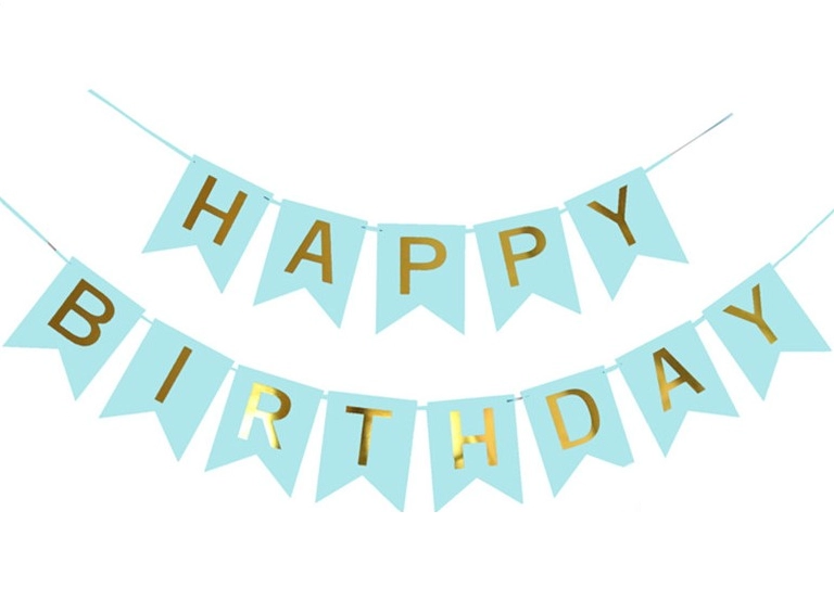 Флажки HAPPY BIRTHDAY купить по цене 170 ₽ в интернет-магазине Магнит ...