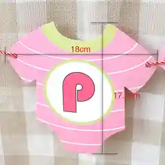 Гирлянда в форме детского боди Happy Birthday