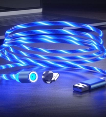 USB LED кабель магнитный для телефона
