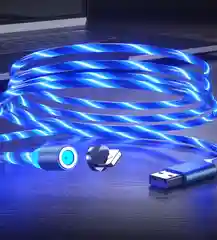 USB LED кабель магнитный для телефона