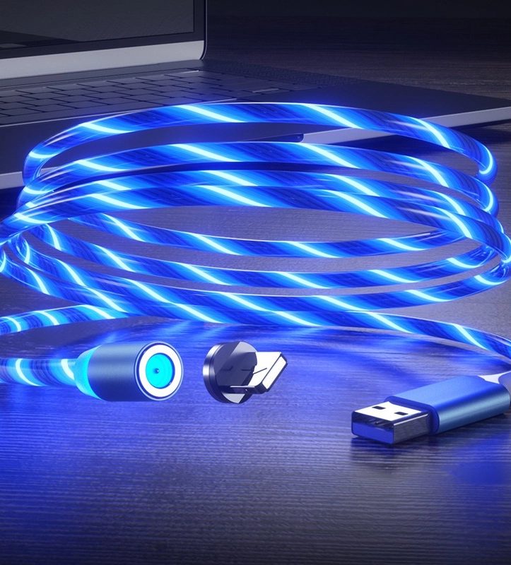 USB LED кабель магнитный для телефона