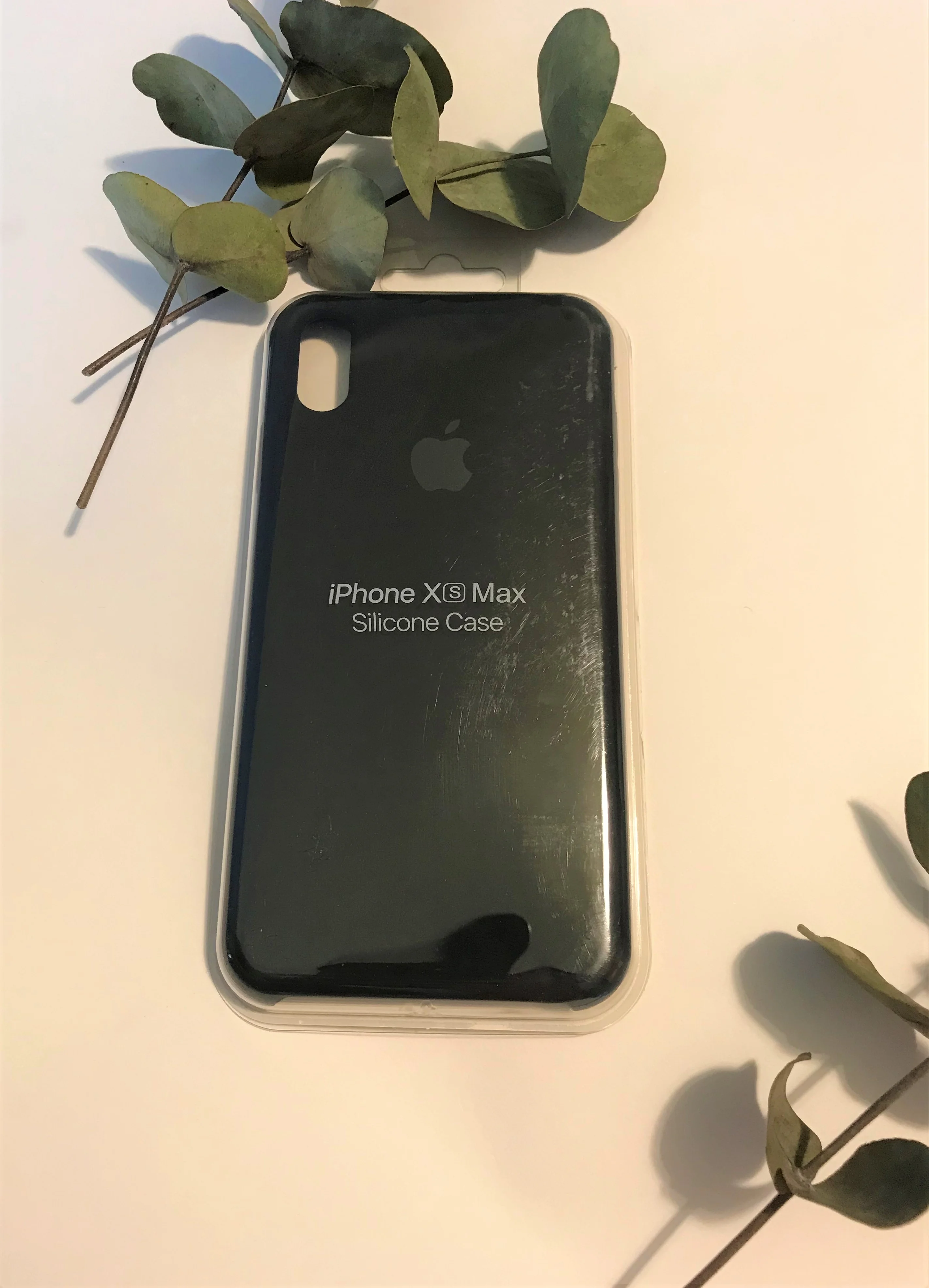 Черный чехол Silicone Case для iPhone XS Max