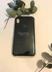 Черный чехол Silicone Case для iPhone XS Max