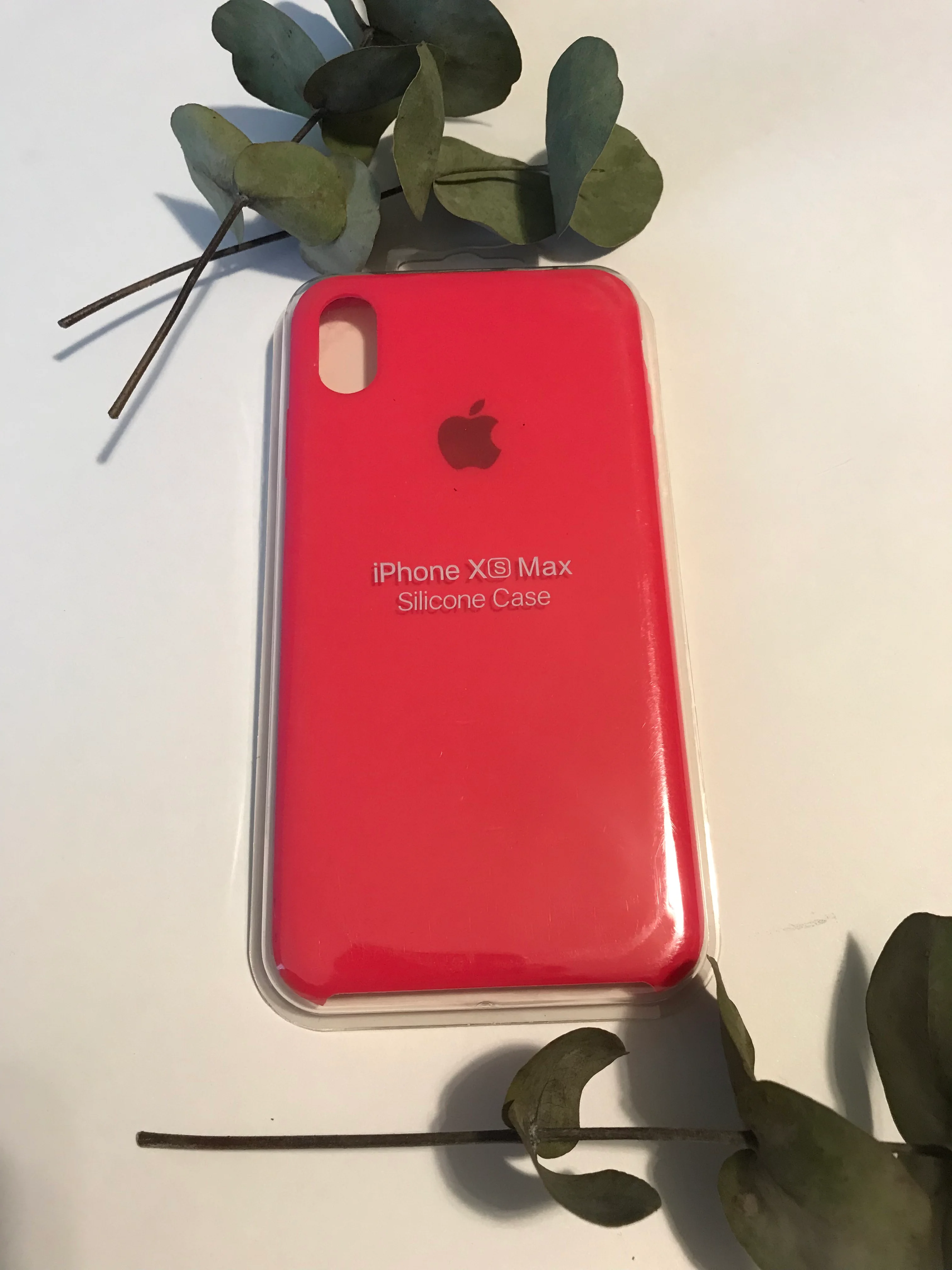 Коралловый чехол Silicone Case для iPhone XS Max