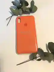 Оранжевый чехол Silicone Case для iPhone XS Max