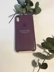 Фиолетовый чехол Silicone Case для iPhone XS Max