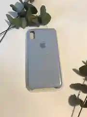Голубой чехол Silicone Case для iPhone XS Max