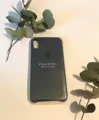 Темно-синий чехол Silicone Case для iPhone XS Max