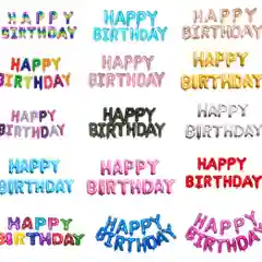 Воздушные шары "Happy Birthday". Фольгированный