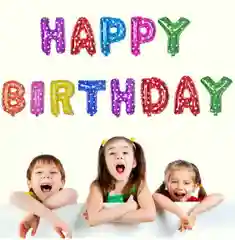 Воздушные шары "Happy Birthday". Фольгированный