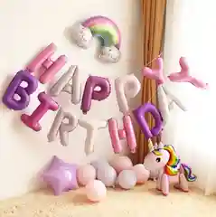 Воздушные шары "Happy Birthday". Фольгированный