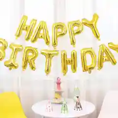 Воздушные шары "Happy Birthday". Фольгированный