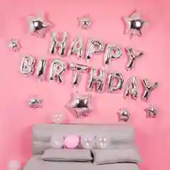 Воздушные шары "Happy Birthday". Фольгированный