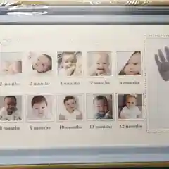 Синий фоторамка для создания отпечатка "12 месяцев"