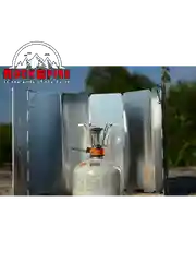 Ветрозащитный экран для газовых горелок из 8 секций
