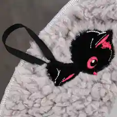 Коралловый меланж чехол для унитаза Котик