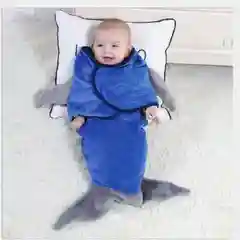 Синий спальный мешок-конверт для малышей