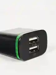 Белый сетевое зарядное устройство на 2 USB / СЗУ блок питания, адаптер для розетки с подсветкой