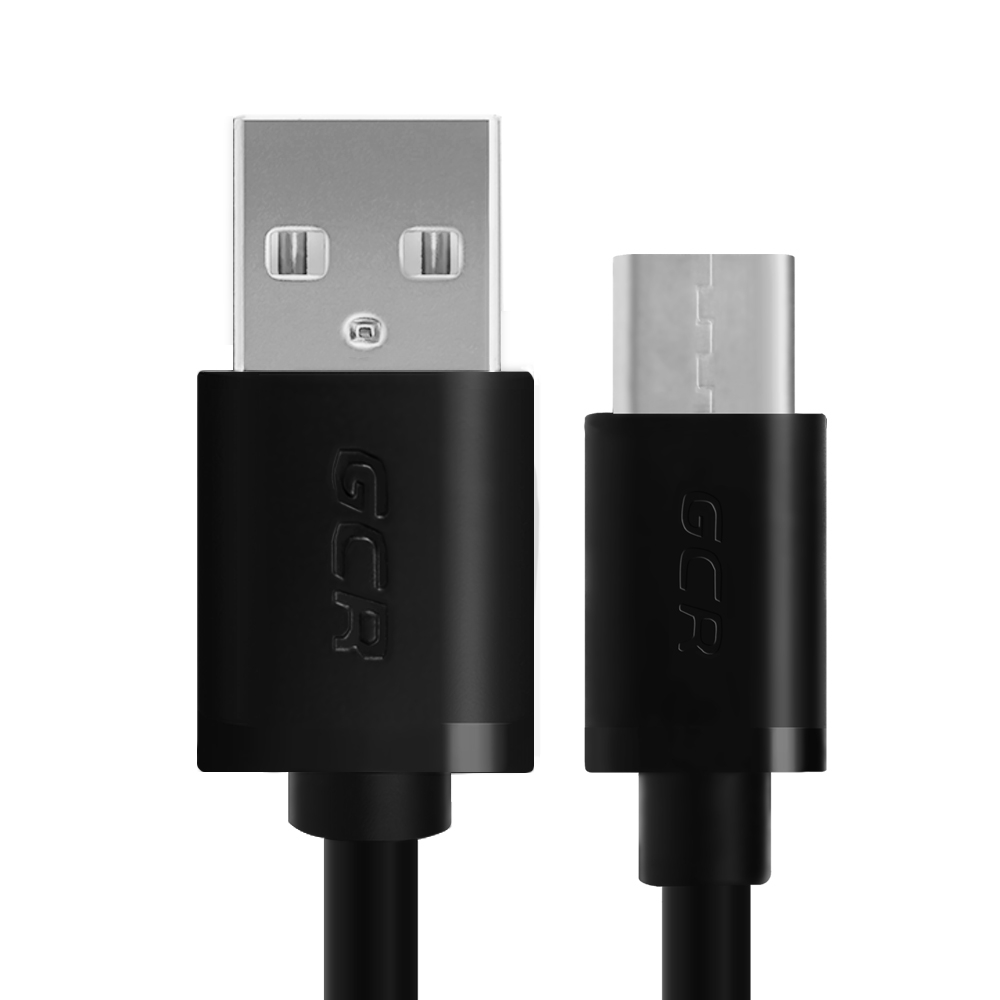 GCR кабель USB Type C для зарядки телефона передачи данных 15см черный  купить по цене 363 ₽ в интернет-магазине KazanExpress