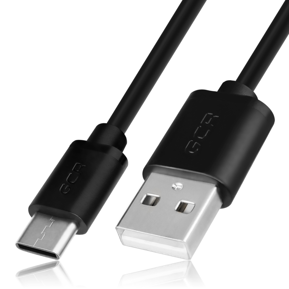 GCR кабель USB Type C для зарядки телефона передачи данных 15см черный  купить по цене 363 ₽ в интернет-магазине KazanExpress