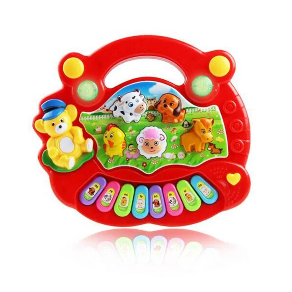Музыкальная игрушка. Пианино со зверьми.