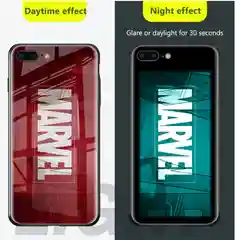 Чехол из каленого стекла для iPhone (светящийся)