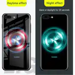 Чехол из каленого стекла для iPhone (светящийся)