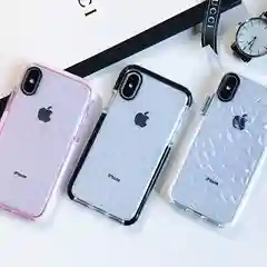 Белый чехол для IPhone 3D алмазная текстура