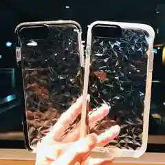 Белый чехол для IPhone 3D алмазная текстура
