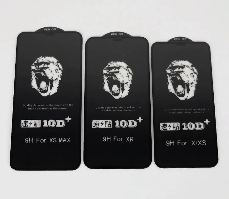 10D+ стекло для iPhone 6/6s, 6 Plus, 7/8, 7/8 Plus, XR/11, XS/11 Pro