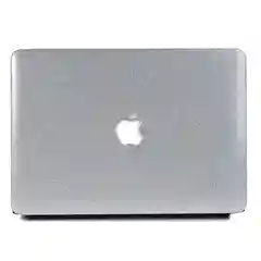 Серый блестящий чехол для ноутбука MacBook