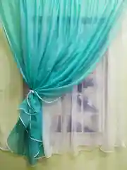 Штора для кухни "Верона" бирюзовый