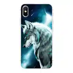 Чехол для Apple iPhone 6/6s / 6 Plus/6s Plus / 7/8 / 7 Plus/8 Plus / 11 / 11 PRO / 11 PRO MAX / XS Max / XR / X/XS силиконовый Волк