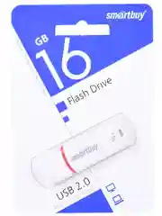 Флешка USB 16 gb flash drive Smart Buy Crown white (sb16gbcrw-w)