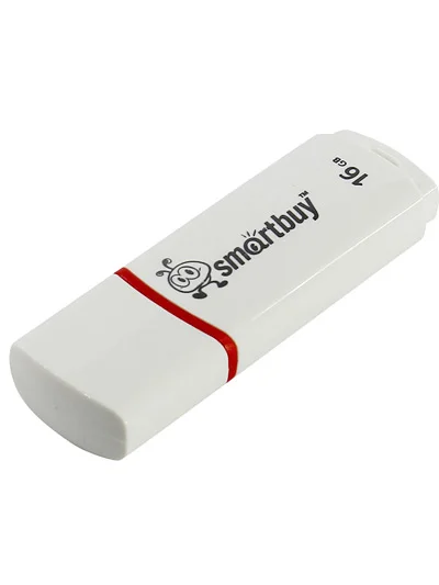Флешка USB 16 gb flash drive Smart Buy Crown white (sb16gbcrw-w)