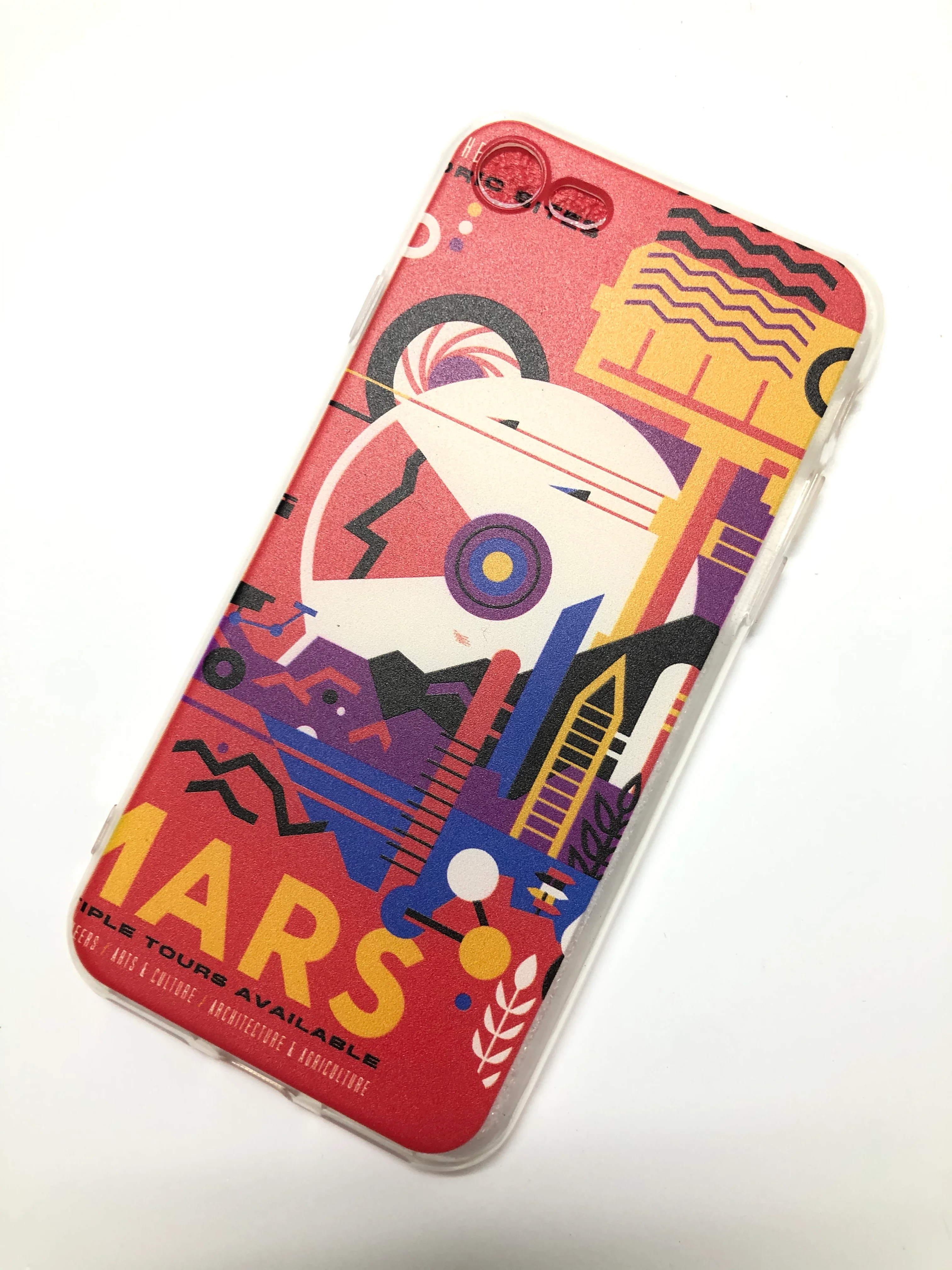 Белый яркий чехол, цветные принты-картинки iPhone 5S/SE/6/6S/7/8/Plus/X/XS/XR/11/12/Mini/Pro/Max