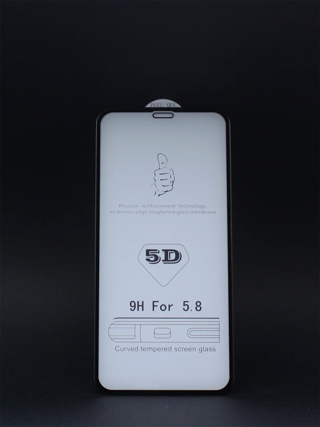 Черный защитное 5D стекло для iPhone 11 / 11 Pro / 11 ProMax / XR / XS / XS Max