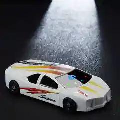 Белый индукционная USB зажигалка в виде гоночной машины