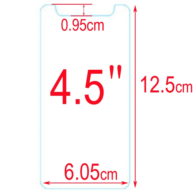 Защитное стекло Универсальное 4.5" 4.7" 5.0"