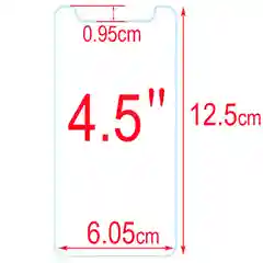 Защитное стекло Универсальное 4.5" 4.7" 5.0"
